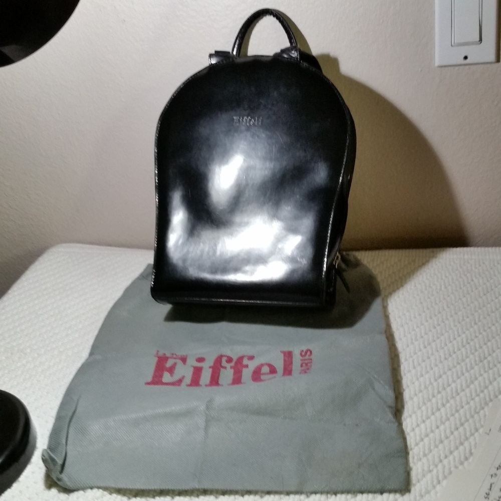 LA TOUR EIFFEL Backpack Patent Leather Bag